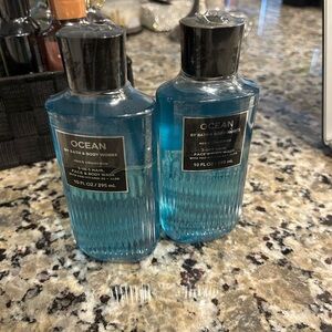 Ocean by Bath & Body Works Blue Body Wash set of 2 new